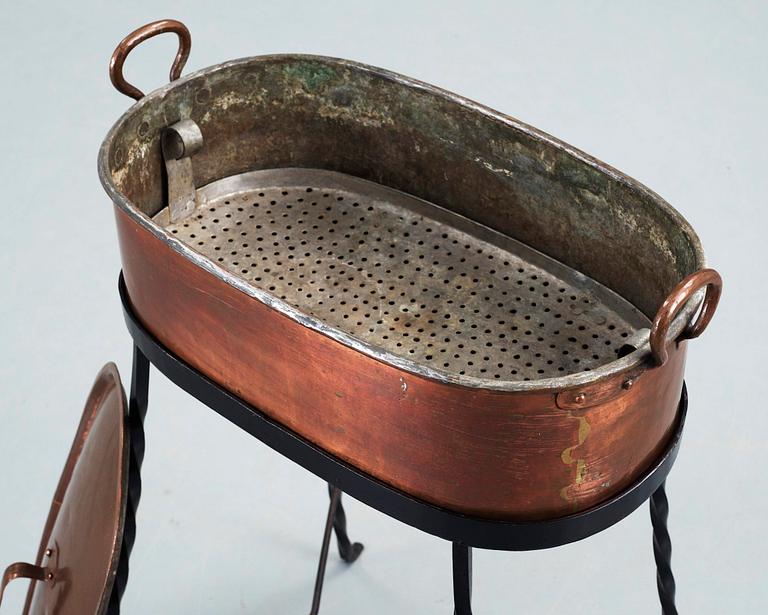 FISKGRYTA, koppar, 1800-tal.