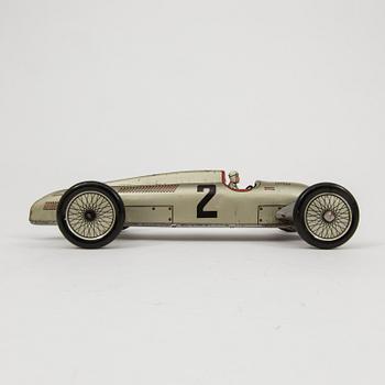 A JNF tinplate "Auto Union" race car, Germany, 1930s.