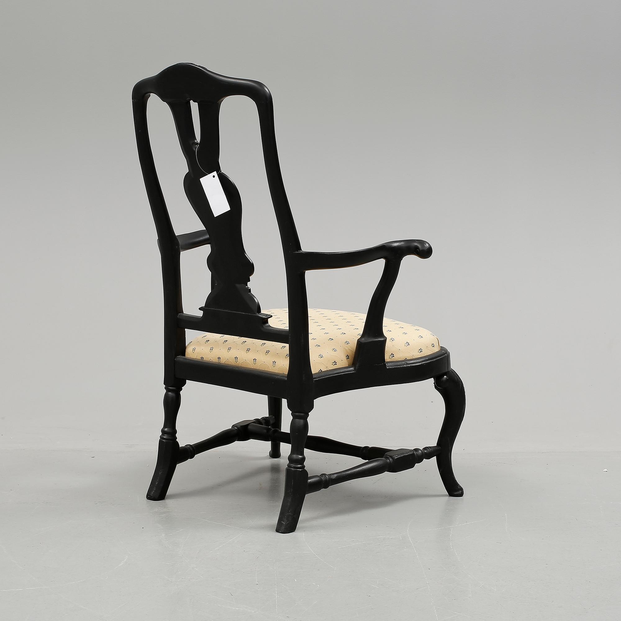 KARMSTOL, senbarock, 1700-tal.