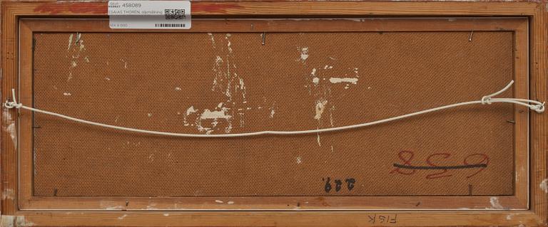 ESAIAS THORÉN, oljemålning på pannå, signerad och daterad -61.