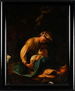 OKÄND KONSTNÄR, olja på duk, 1700-/1800-tal.
