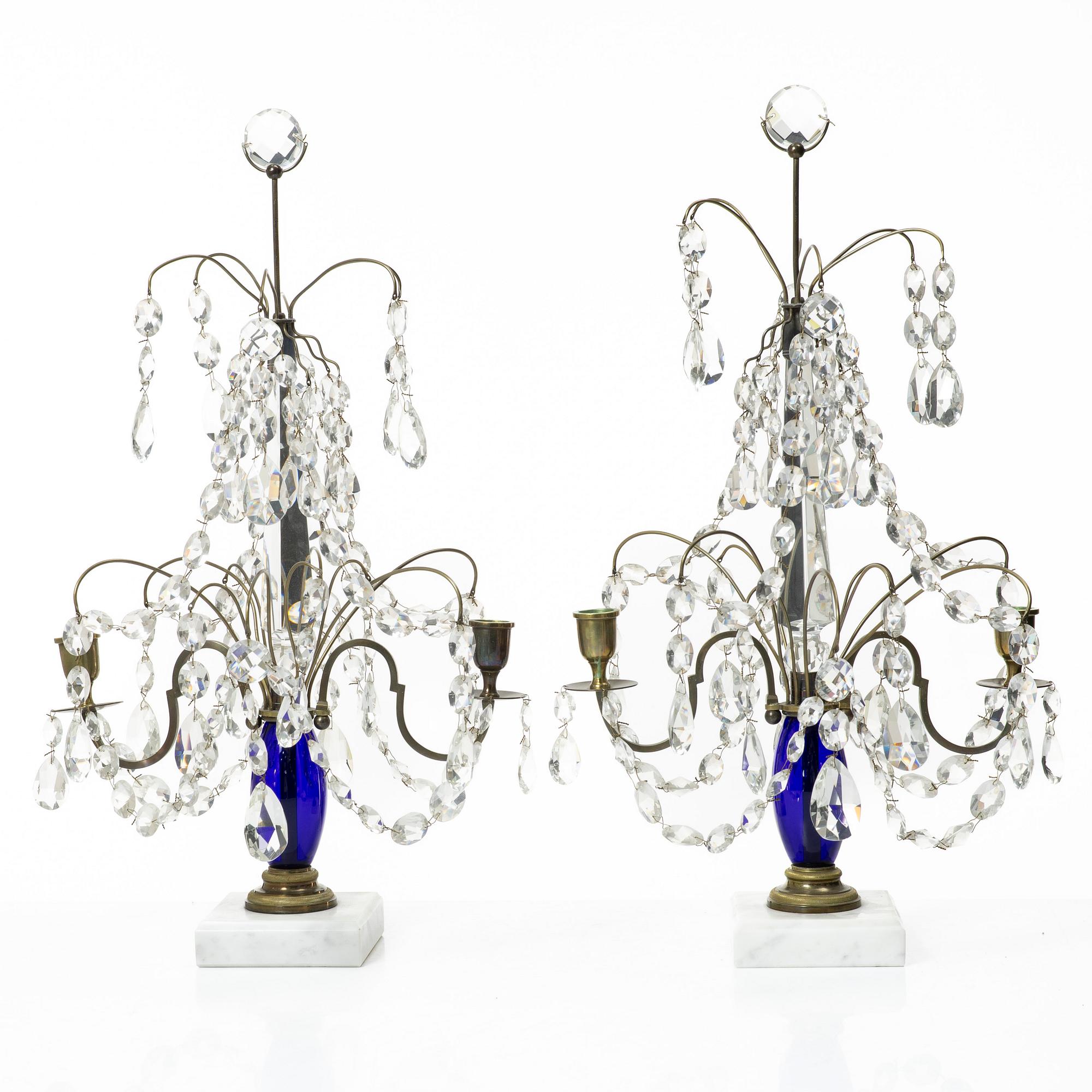 Table lamps a pair, first half of the 20th century.