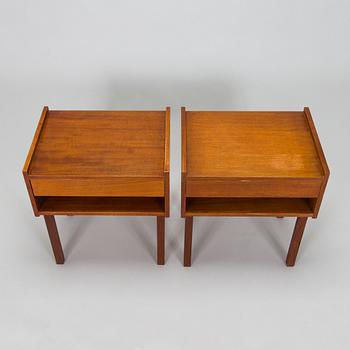 Sängbord, ett par, 1900-talets mitt.
