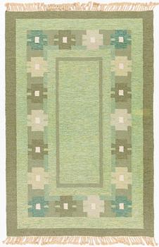 A 1960s flatweave carpet, c 203 x 134.5 cm.