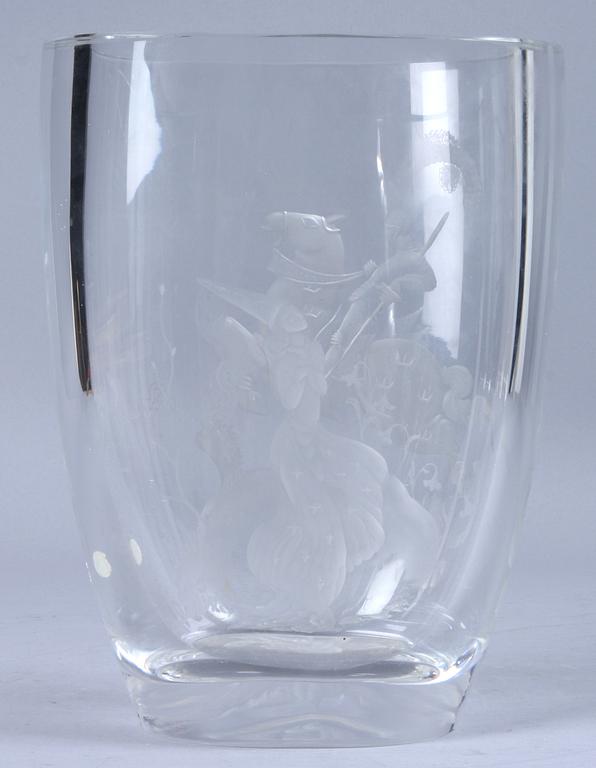 VAS, glas, sign Kjellander.