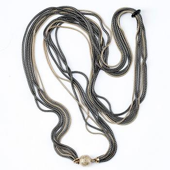 COLLIER, Ole Lynggaard, 14k guld och silver.