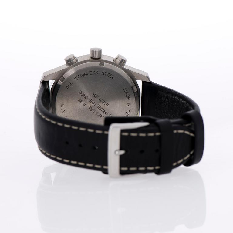 JUNKERS, retrograph G38, rannekello, 42 mm.