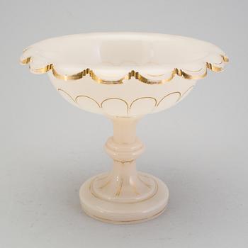 Bowl on stand, glass, Bohemia, 1800 the second half.