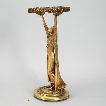 BERNHARD BUTZKE, sculpture/lamp, bronze, signed and dated 1903.