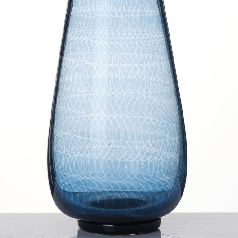 Nils Landberg, a glass vase, Orrefors, Sweden 1964.