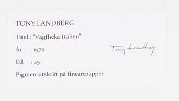 Tony Landberg, "Vägflicka Italien", 1972.