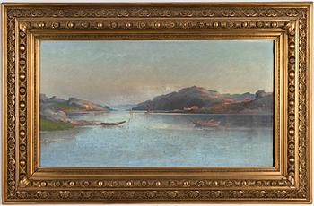 Ludvig Richarde, olja på duk, signerad och daterad 1900.