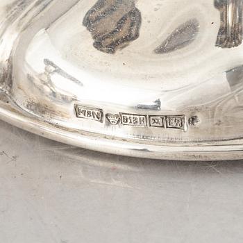 Miettinen & Nurmi, candlesticks, a pair, silver, Turku 1958.