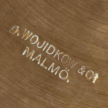 A Swedish brass candelabra, Wojidkow & Co Malmö, Scania, around 1900.