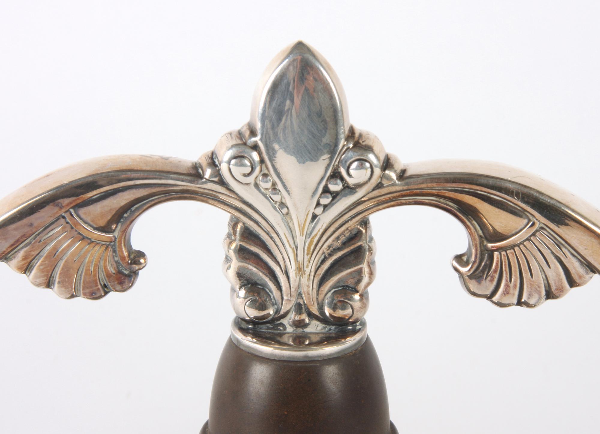 KANDELABER, art decostil, nysilver.