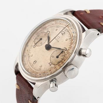 Omega, chronograph, "Tachometer and Pulsometer scale", ca 1942.