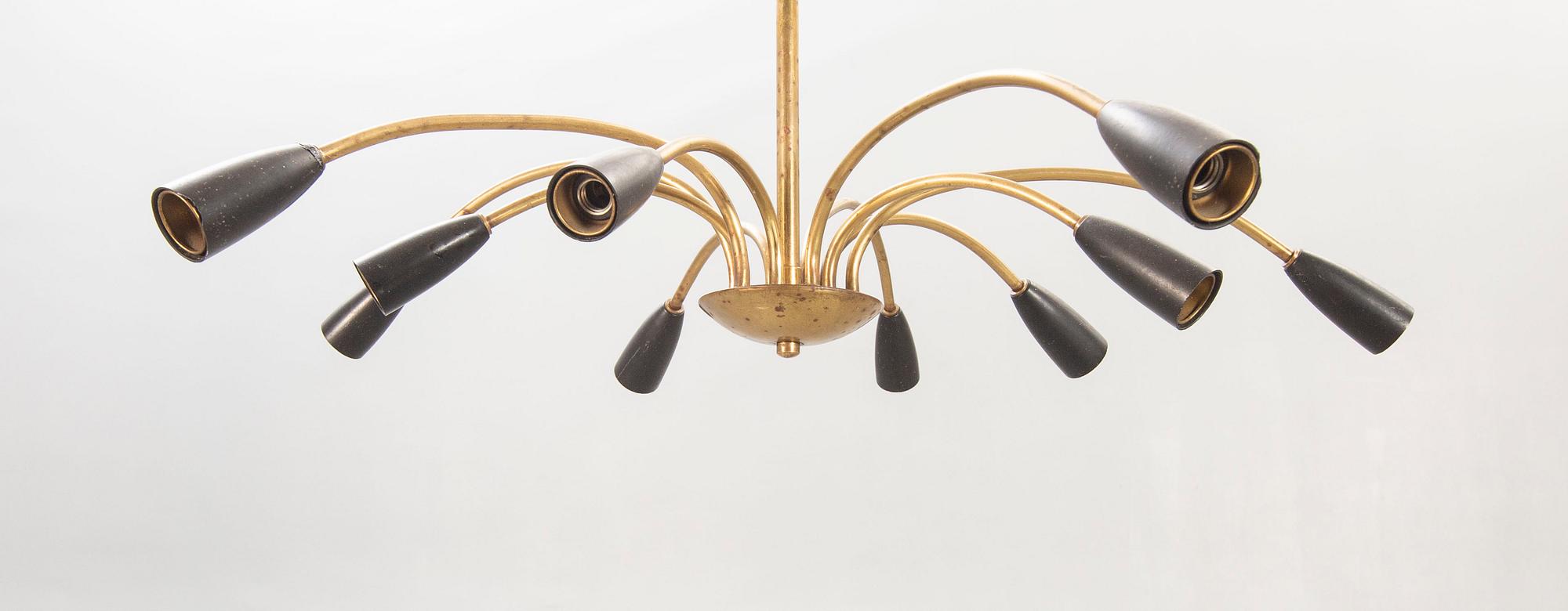 Ceiling lamp, Italy, 1950s.