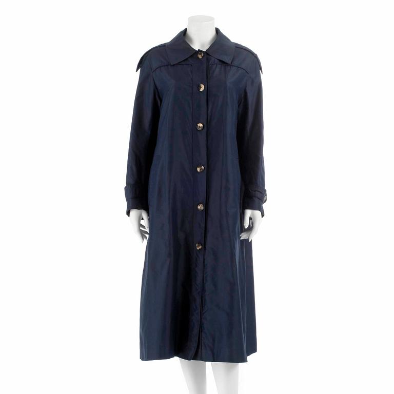 CÉLINE, a blue blend coat, size 44.