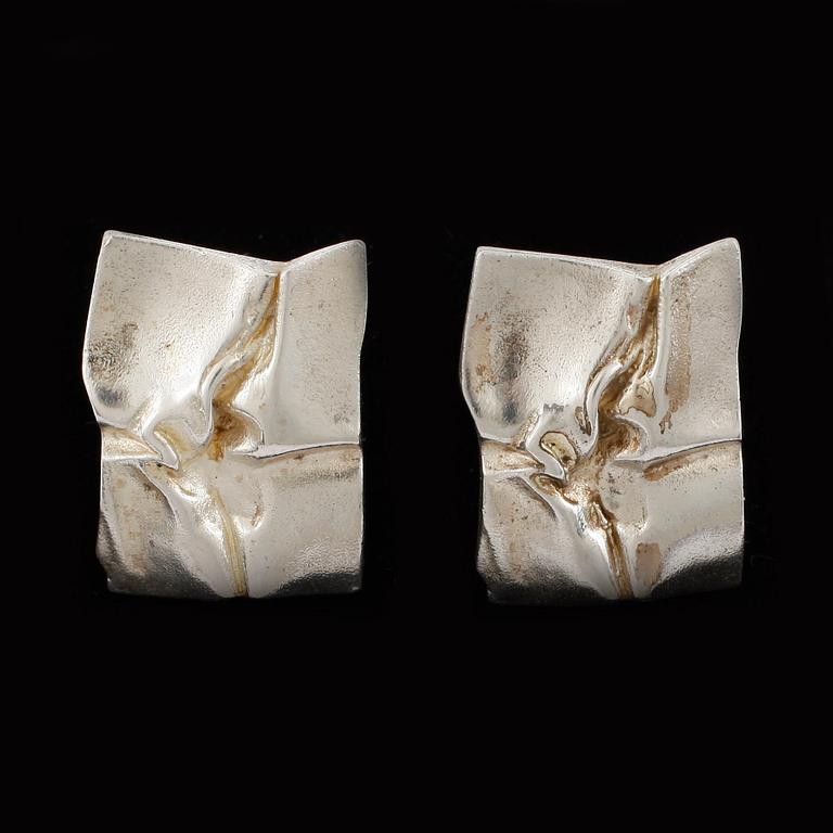 MANSCHETTKNAPPAR, ett par, sterlingsilver, Björn Weckström, Lapponia, 1976. Vikt ca23,6g.