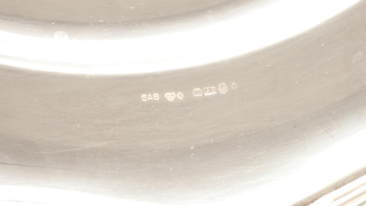 TALLRIKAR, silver, 12 st, GAB, Stockholm, 1951. Vikt ca 5600 g.