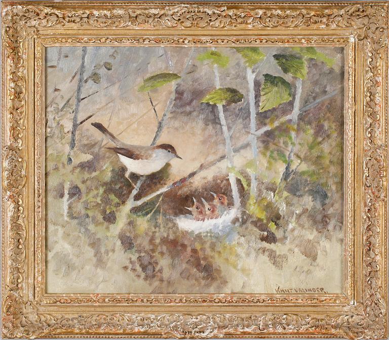 KNUT VALINDER, olja på duk, signerad.