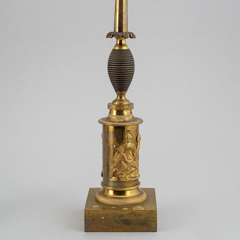 A pair of candelabra, first half of the 19th century.