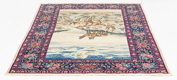 A semi-antique Isfahan rug, so-called Ahmad, 210 x 143 cm.