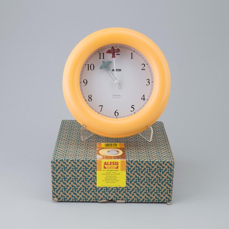 MICHAEL GRAVES, 'Kitchen clock' Alessi, 1994.