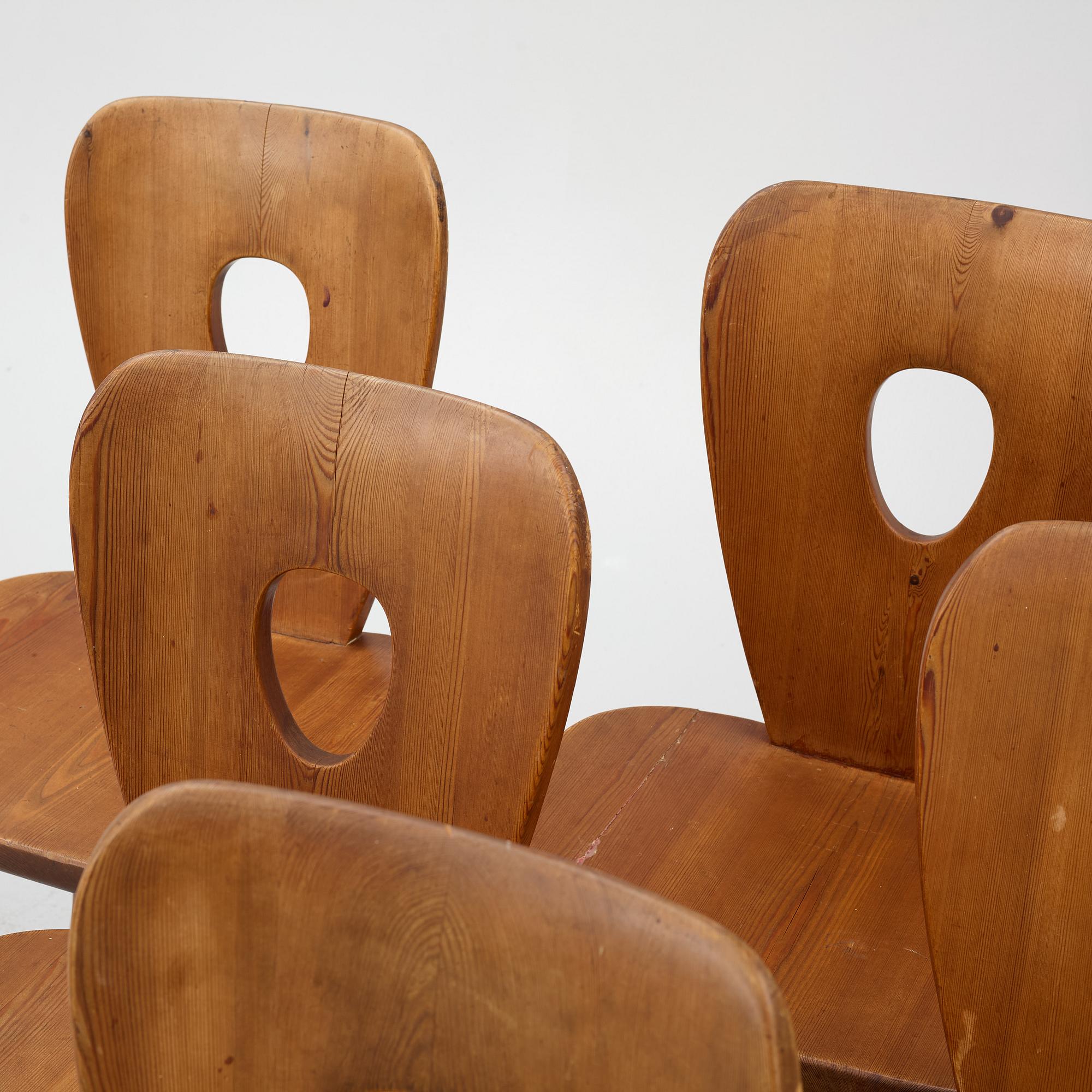 Bo Fjaestad, dining group, 7 pieces, 1950s.