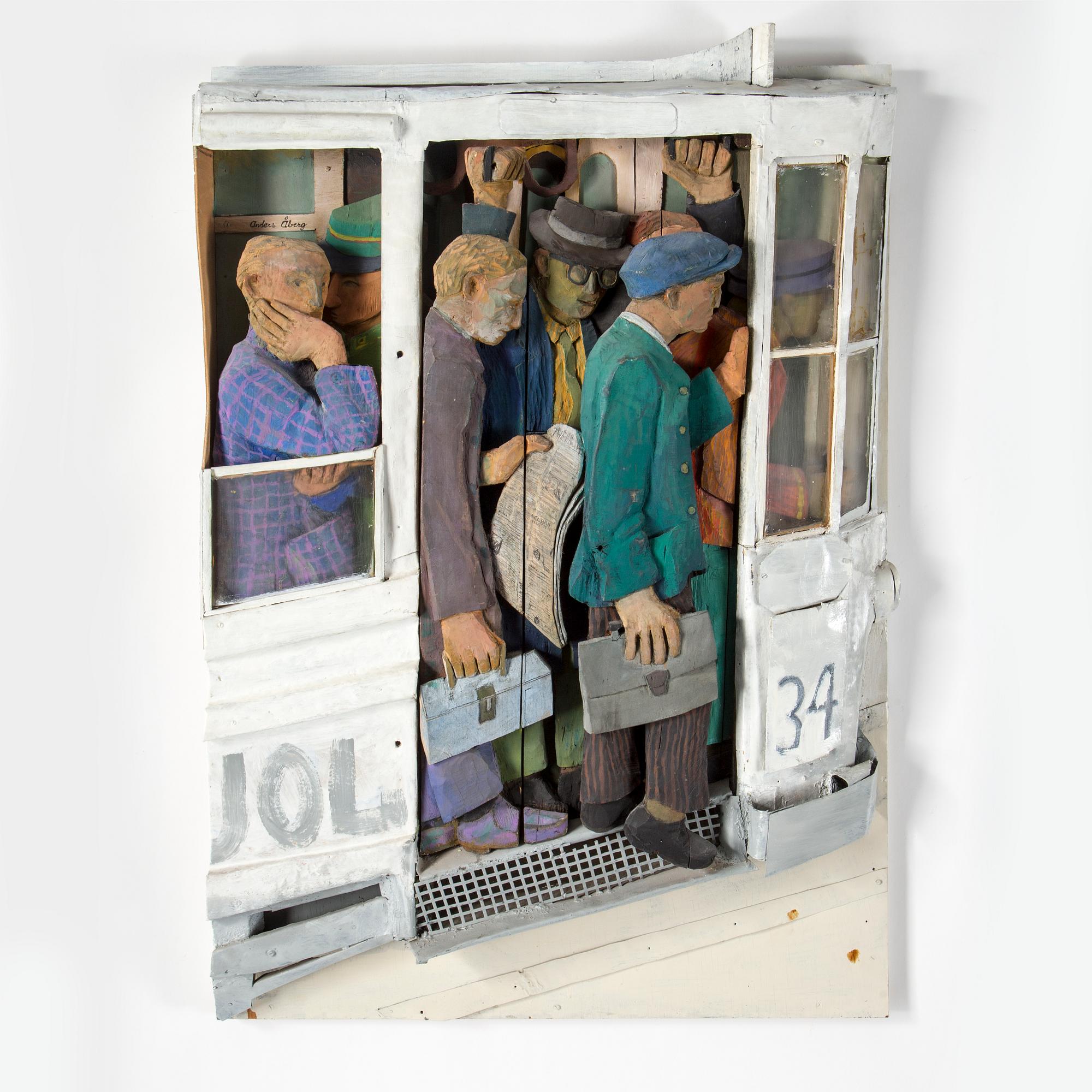 ANDERS ÅBERG, wall-sculpture/relief, signed Anders Åberg.