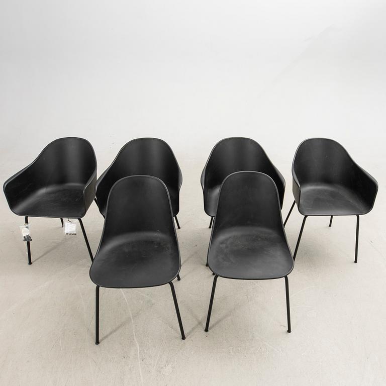 Norm Architects, armchairs, 4 pcs + 2, "Harbour dining chair", for Audo Copenhagen, 2020s.