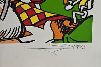 GUDMUNDUR ERRÓ, färgsrigrafi, signerad och numrerad 133/150.