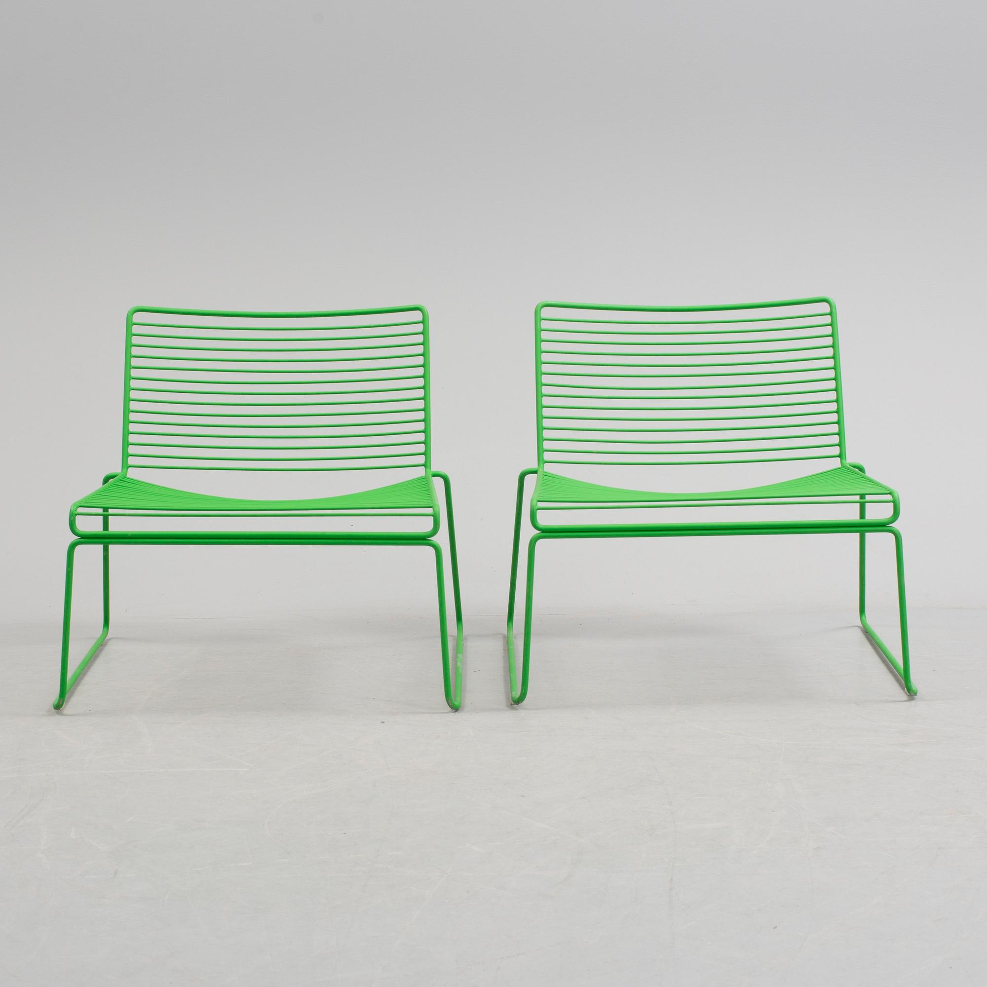 HEE WELLING, a pair of 'Hee Lounge Chairs', HAY, 21st Century.