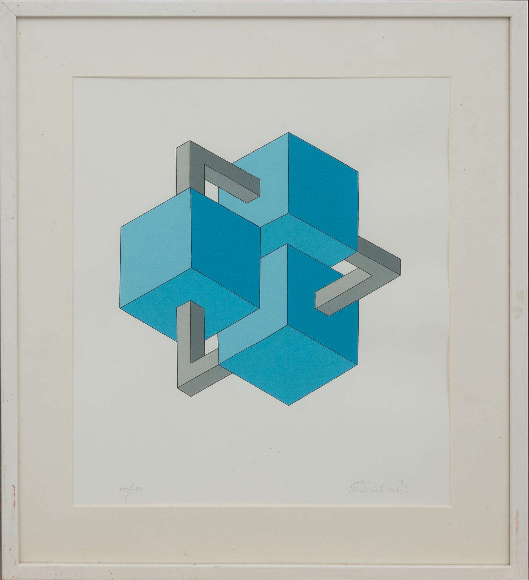 OSCAR REUTERSVÄRD, färglitografi, signerad och numrerad 190/190.