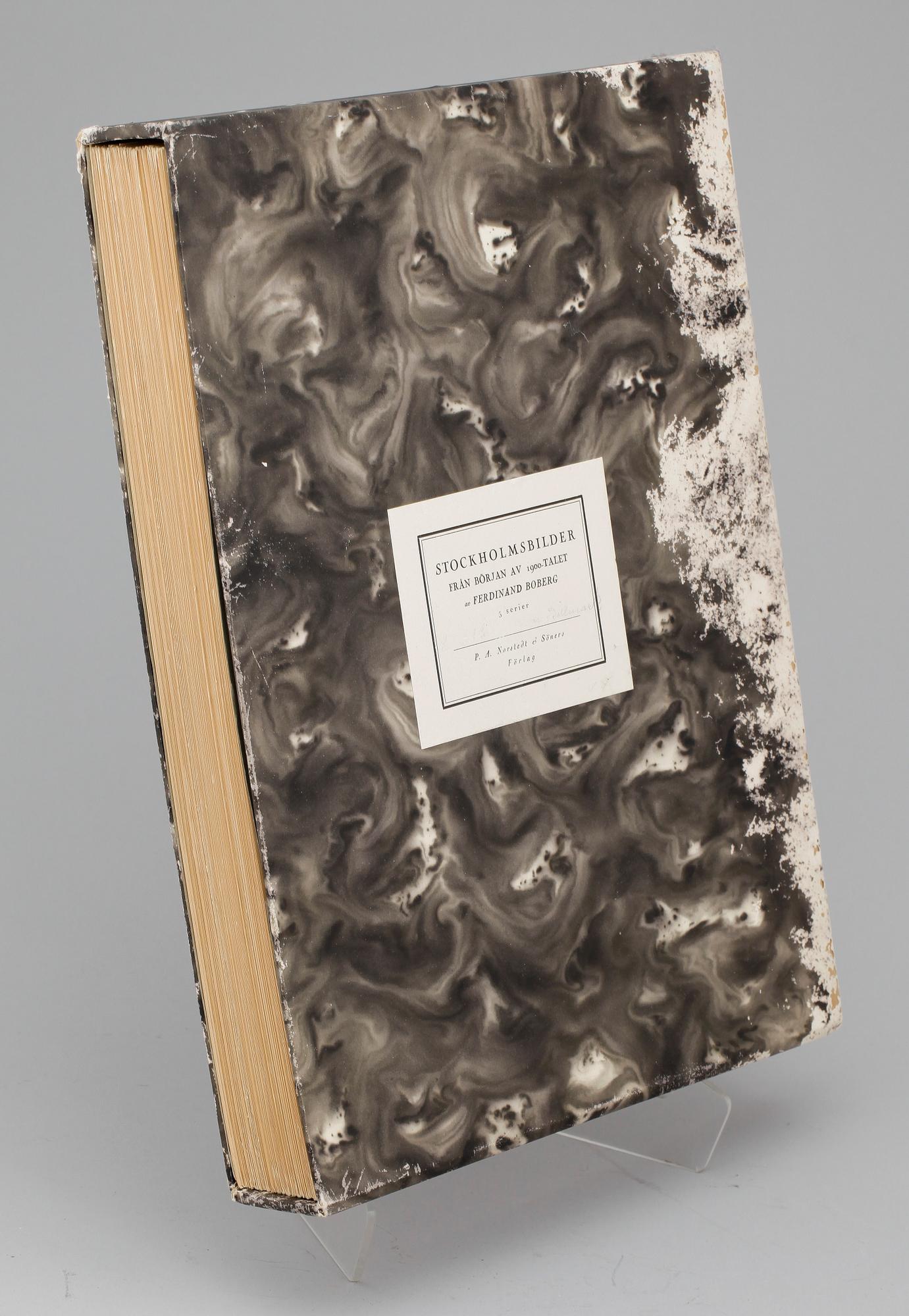 FERDINAND BOBERG, tryck, ca 200 st, 1900-talets början.