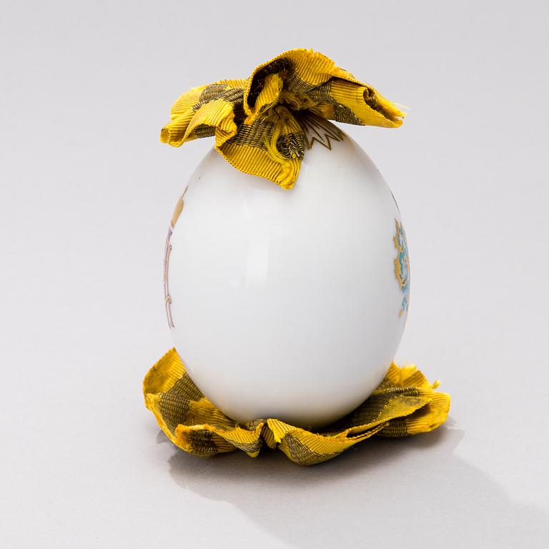 EASTERN EGG, porcelain, St.Petersburg, Imperial porcelain factory ca 1900.