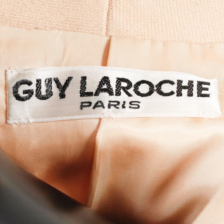 GUY LAROCHE, a beige coat, 1960's.