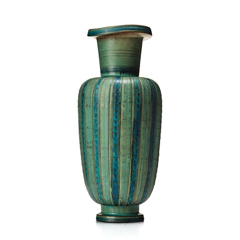 Wilhelm Kåge, a "Farsta" stoneware vase, Gustavsberg studio, Sweden 1940-50's.