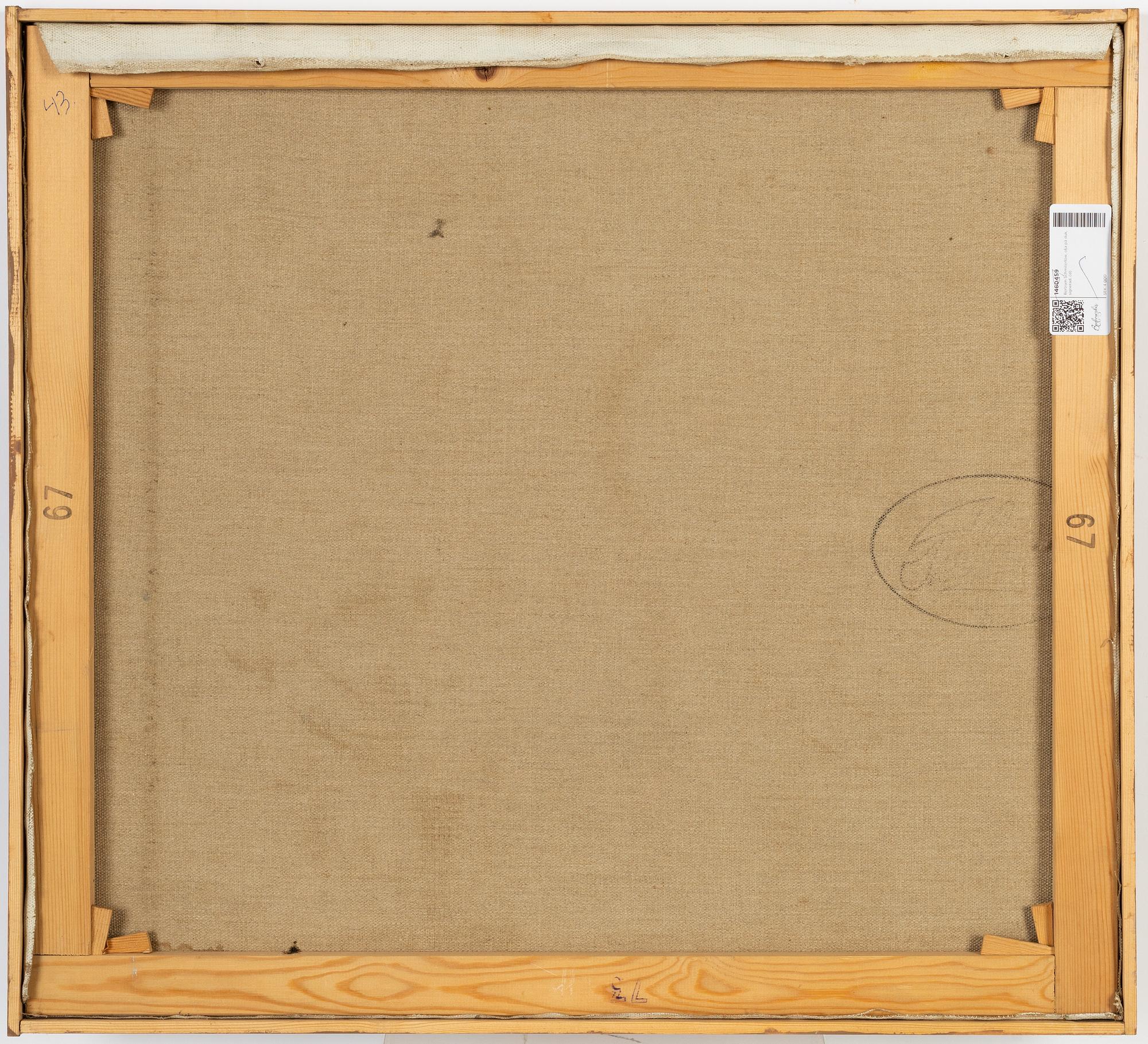 Bertram Schmiterlöw, oil on canvas, signed.