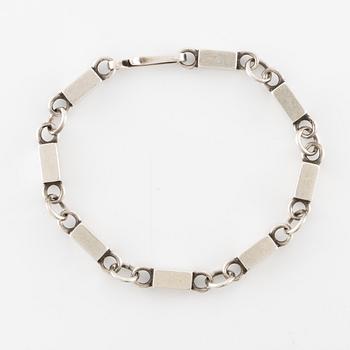 Armband, silver, stavlänkar.