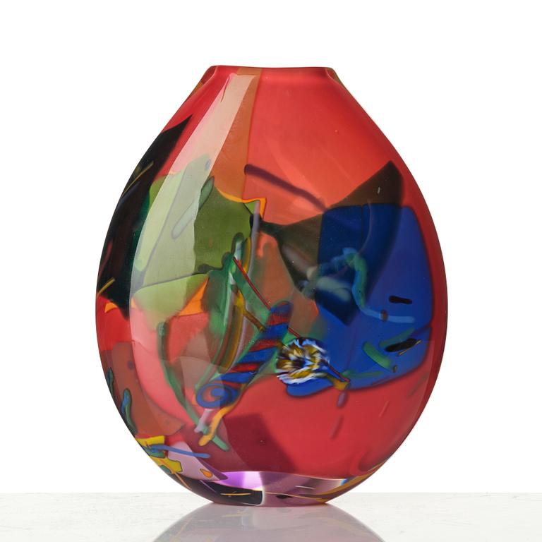 Jan-Erik Ritzman, a glass vase, Transjö, Sweden.