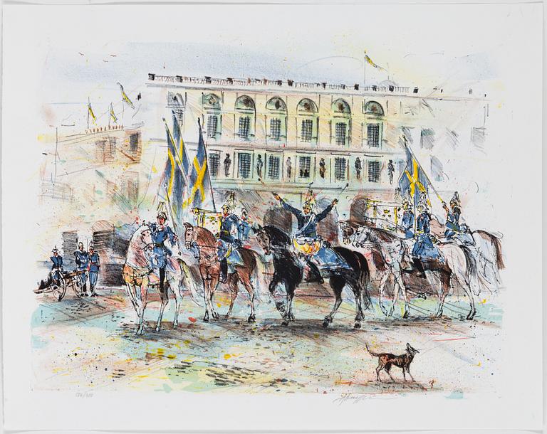 BO ÅKE ADAMSSON, färglitografi, signerad och numrerad 186/300.