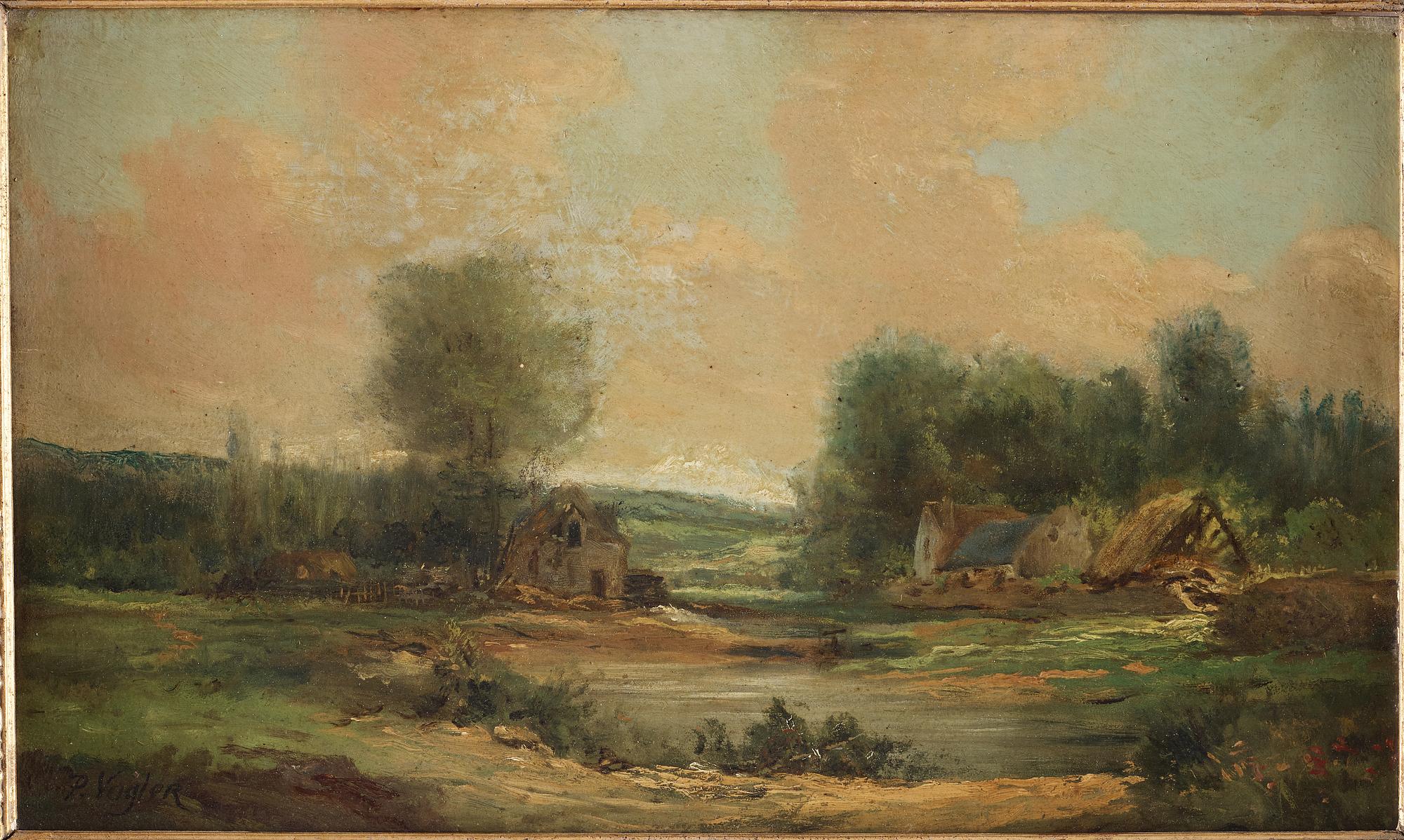 PAUL VOGLER, oil on panel, signed.