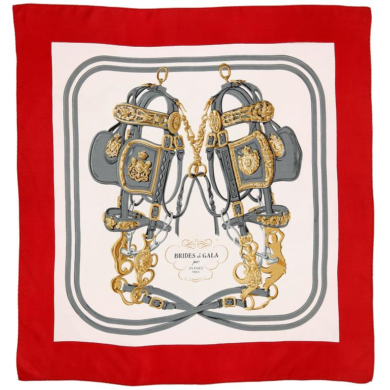 HERMÈS, scarf, "Bride de Gala".