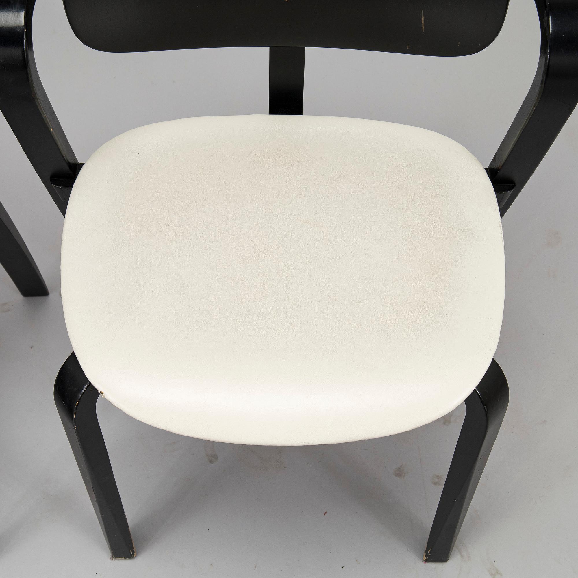 Ilmari Tapiovaara, a set of six 1960s 'Aslak' armchairs for Asko, Finland.
