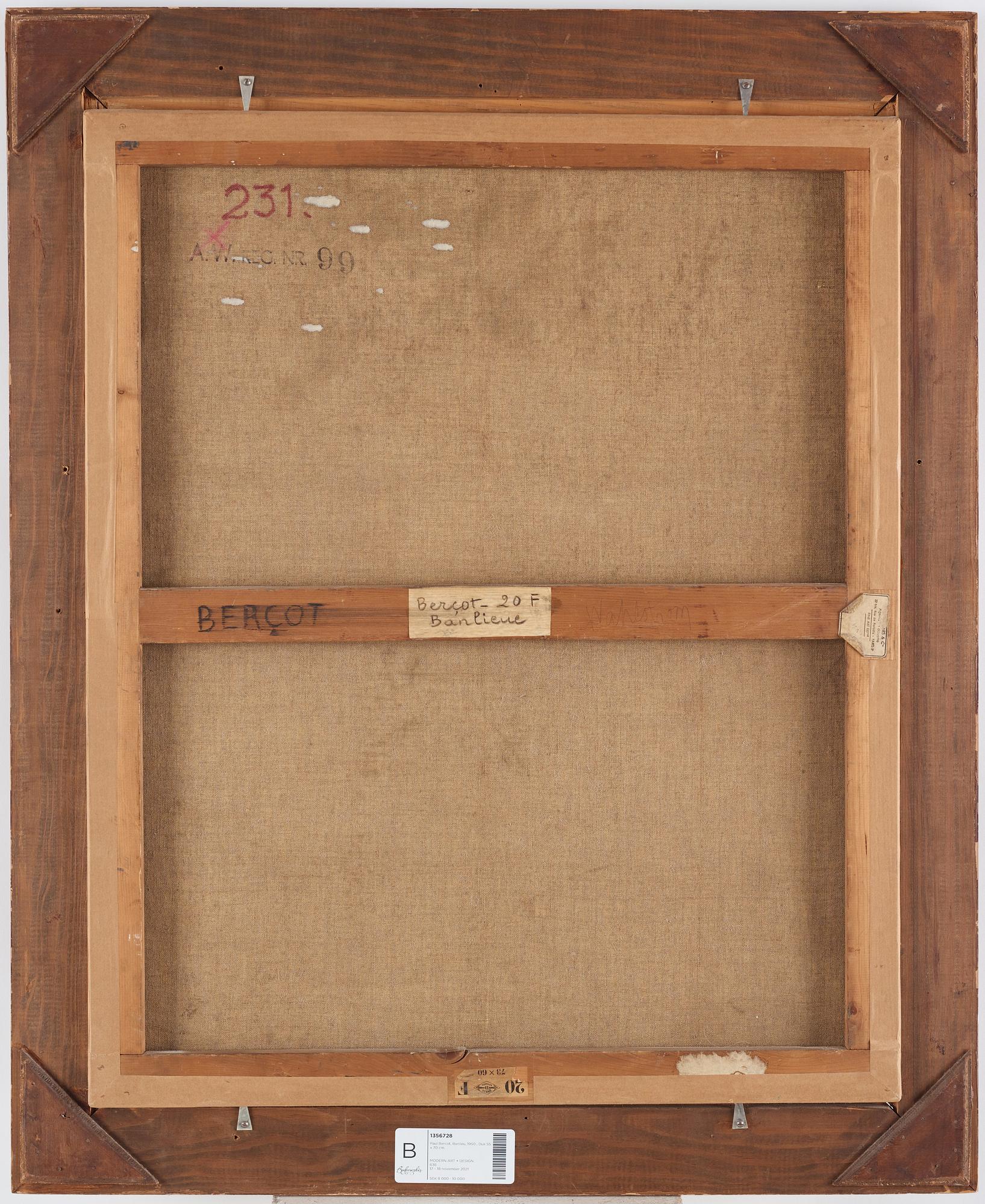 Paul Berçot, "Bánlieue".