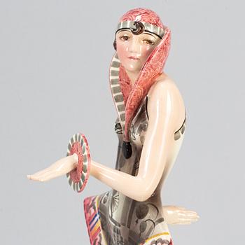 STEFAN DAKON, a "Modern" ceramic figurine, Goldscheider, Vienna.