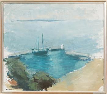 GUSTAV RUDBERG, olja på duk, signerad,
