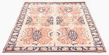 An antique Anatolian silk rug, c. 183 x 120 cm.