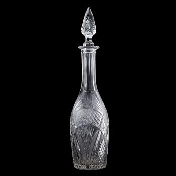 KARAFFER samt SKÅL, 2+1, glas, 1900-talets första hälft.